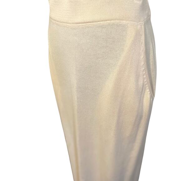 Peruvian Connection Skirt Sweater Large Beige D Orsay Knit‎ Lagen look Midi - Picture 6 of 8